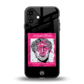 scribbled david michelangelo back phone cover | glass case for iphone 16 plus