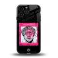 scribbled david michelangelo back phone cover | glass case for iphone 16 pro max