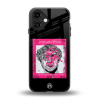 scribbled david michelangelo back phone cover | glass case for iphone 16