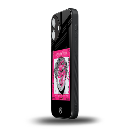 scribbled david michelangelo back phone cover | glass case for iphone 16