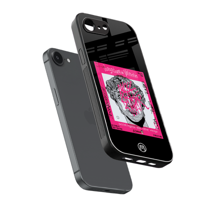 scribbled david michelangelo back phone cover | glass case for iphone 16e