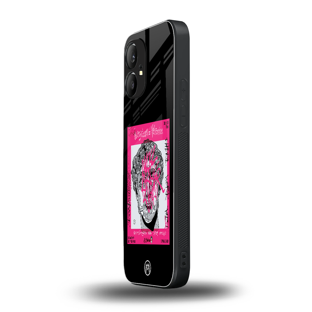 scribbled david michelangelo back phone cover | glass case for nothing phone 1