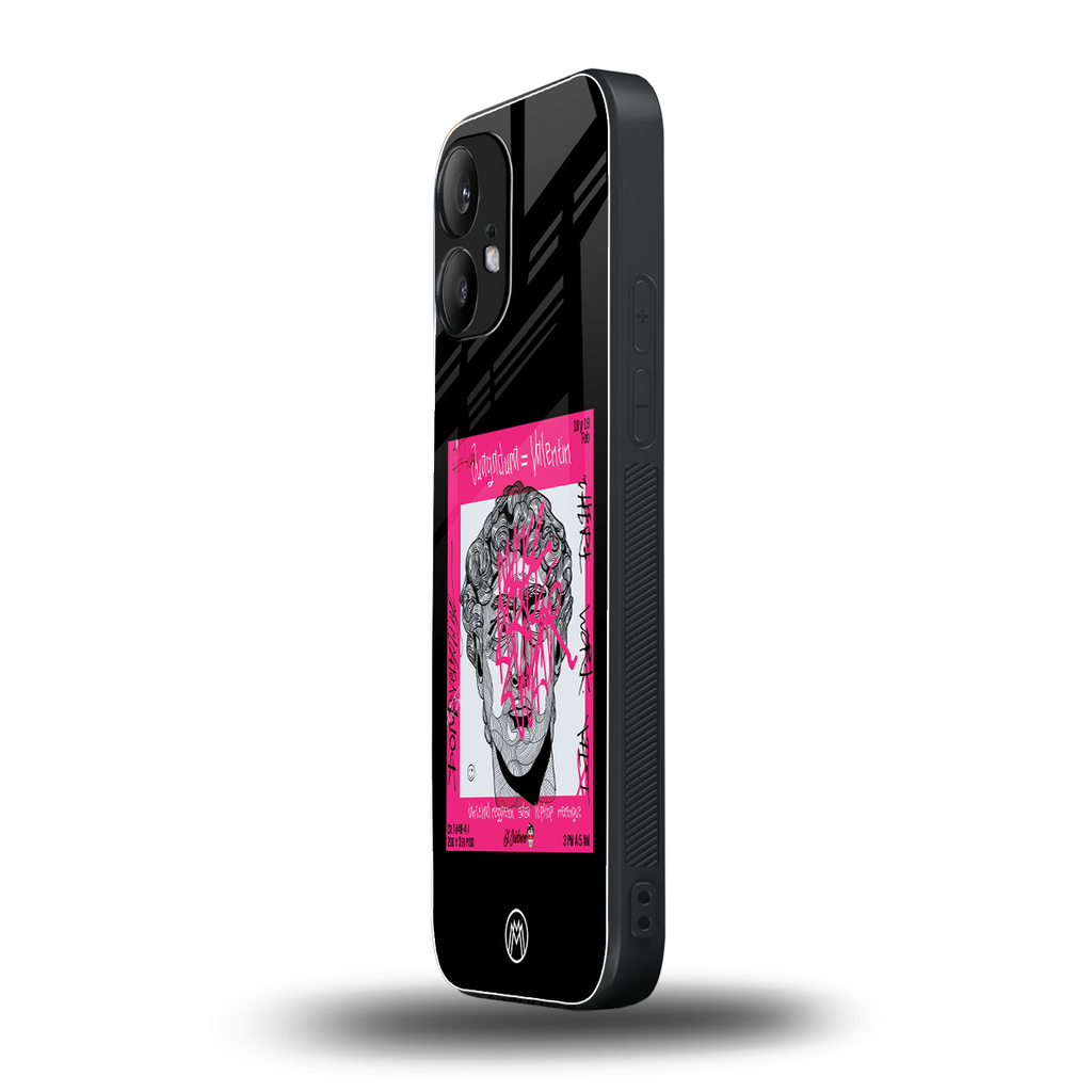 scribbled david michelangelo back phone cover | glass case for nothing phone 2