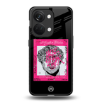 scribbled david michelangelo back phone cover | glass case for oneplus nord 3