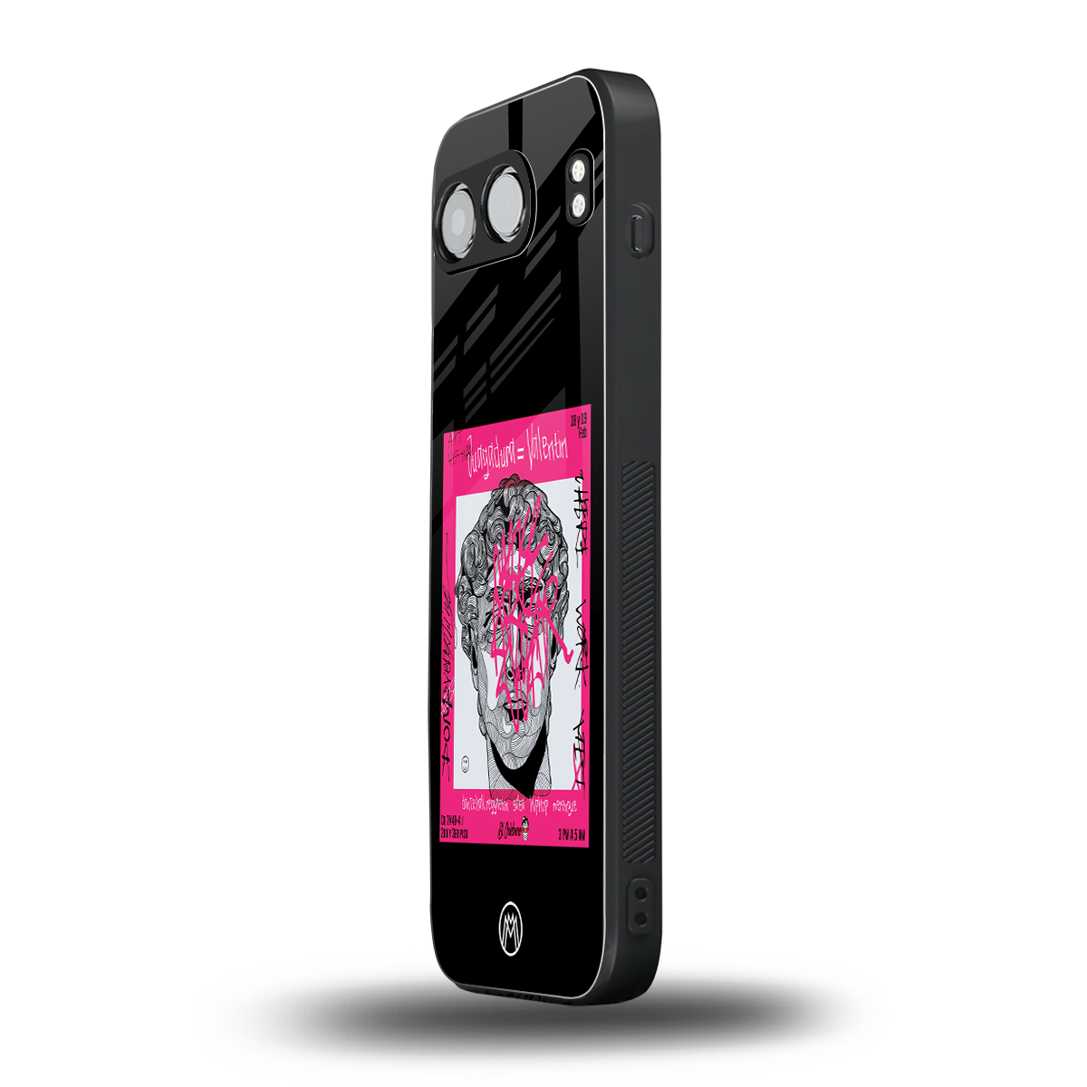 scribbled david michelangelo back phone cover | glass case for oneplus nord 4