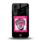 scribbled david michelangelo back phone cover | glass case for oneplus nord ce 4 lite