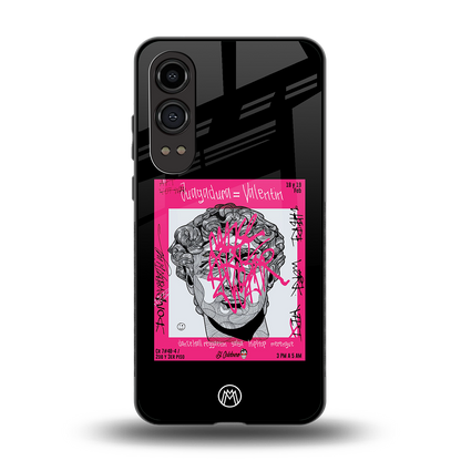 scribbled david michelangelo back phone cover | glass case for oneplus nord ce 4 lite