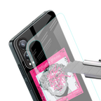scribbled david michelangelo back phone cover | glass case for oneplus nord ce 4 lite