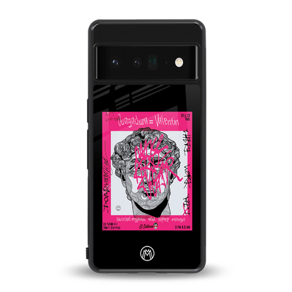 scribbled david michelangelo back phone cover | glass case for google pixel 6 pro