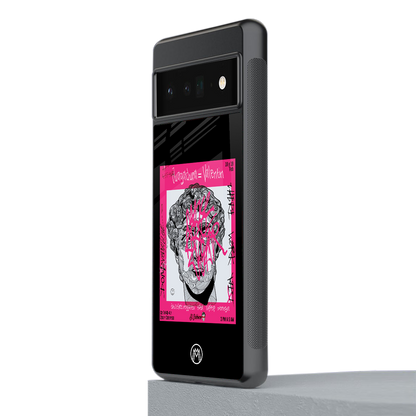 scribbled david michelangelo back phone cover | glass case for google pixel 6 pro