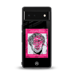 scribbled david michelangelo back phone cover | glass case for google pixel 6