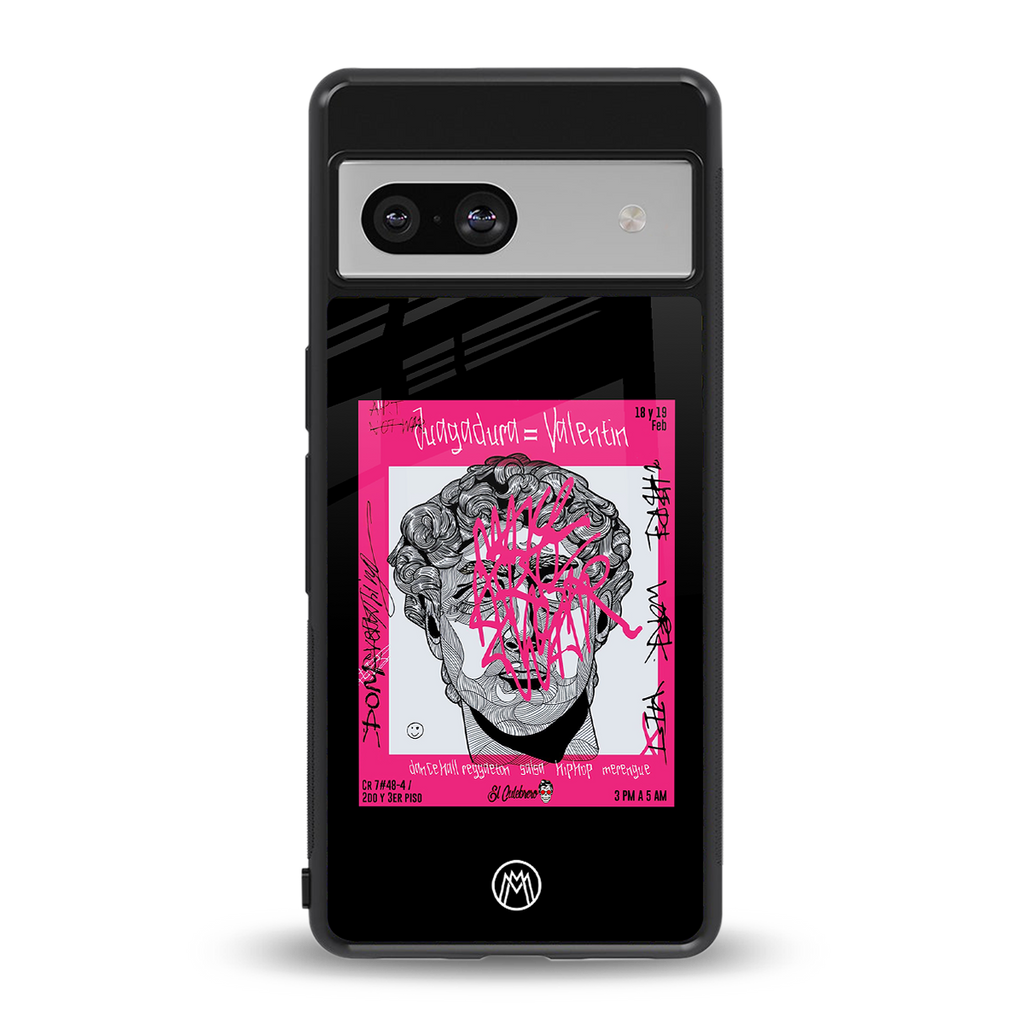 scribbled david michelangelo back phone cover | glass case for Google Pixel 7