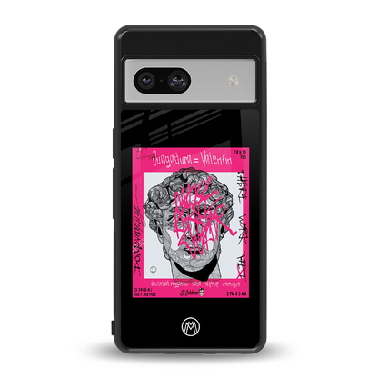 scribbled david michelangelo back phone cover | glass case for Google Pixel 7A