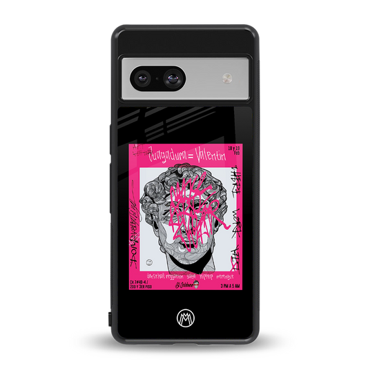 scribbled david michelangelo back phone cover | glass case for Google Pixel 7A