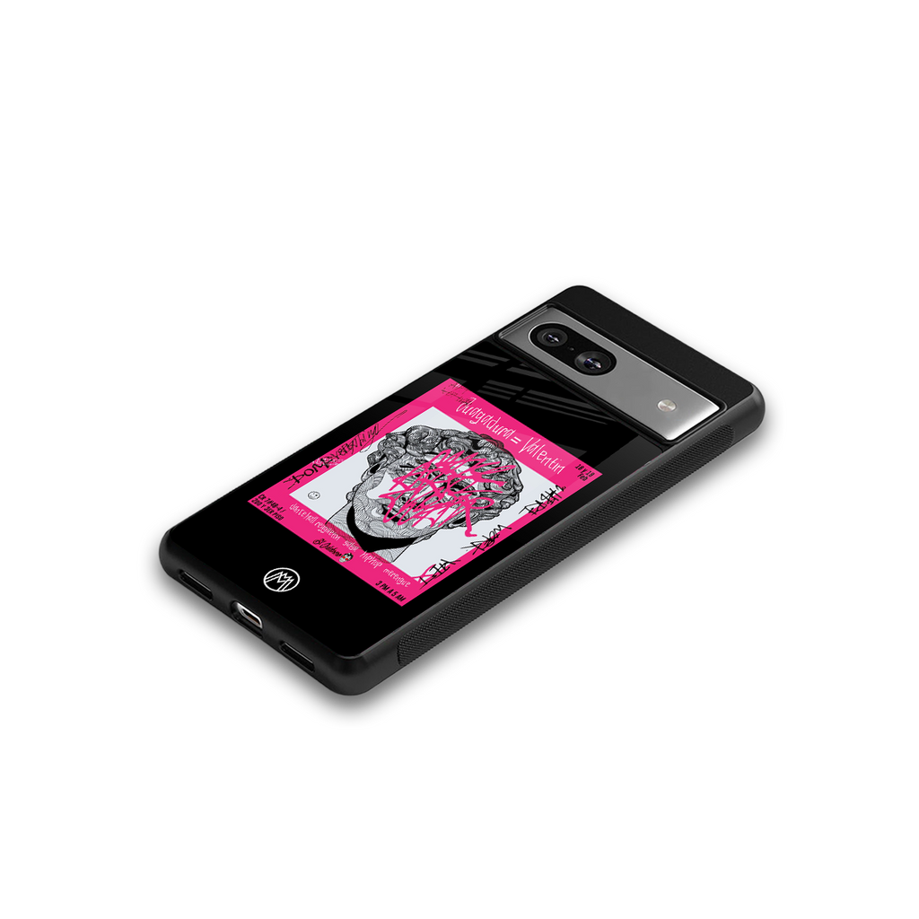 scribbled david michelangelo back phone cover | glass case for Google Pixel 7