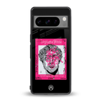 scribbled david michelangelo back phone cover | glass case for google pixel 8 pro