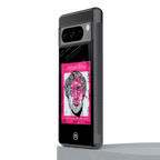 scribbled david michelangelo back phone cover | glass case for google pixel 8 pro