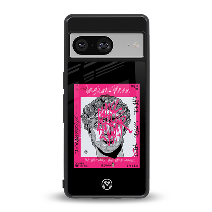 scribbled david michelangelo back phone cover | glass case for Google Pixel 8