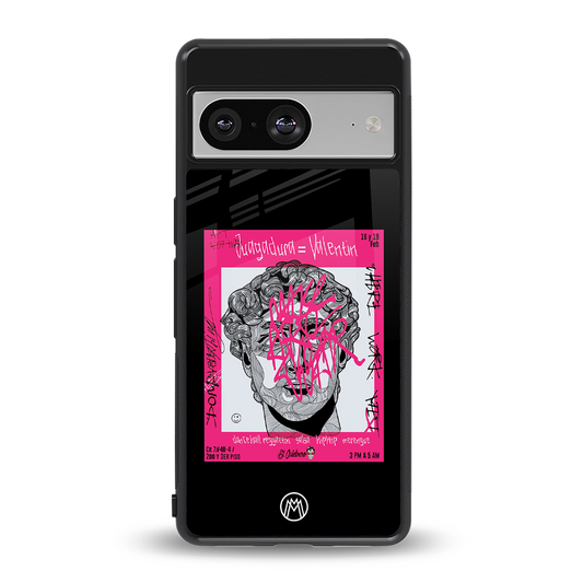 scribbled david michelangelo back phone cover | glass case for Google Pixel 8