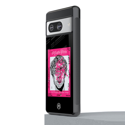 scribbled david michelangelo back phone cover | glass case for Google Pixel 8