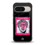 scribbled david michelangelo back phone cover | glass case for google pixel 9