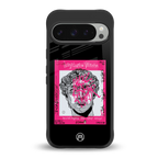 scribbled david michelangelo back phone cover | glass case for google pixel 9 pro