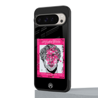 scribbled david michelangelo back phone cover | glass case for google pixel 9 pro