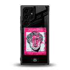 scribbled david michelangelo back phone cover | glass case for samsung galaxy s23 ultra