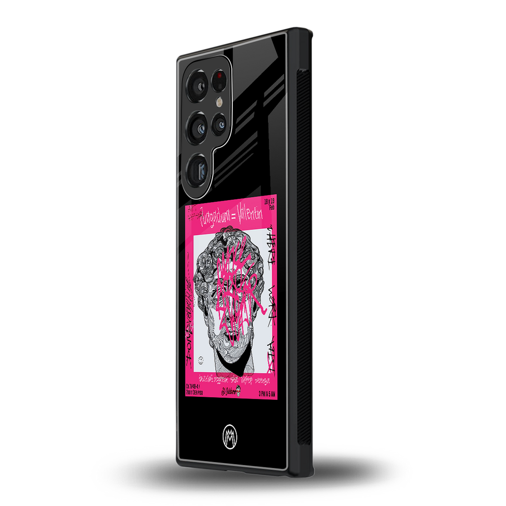 scribbled david michelangelo back phone cover | glass case for samsung galaxy s23 ultra