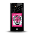 scribbled david michelangelo back phone cover | glass case for samsung galaxy s25 ultra