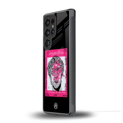 scribbled david michelangelo back phone cover | glass case for samsung galaxy s25 ultra