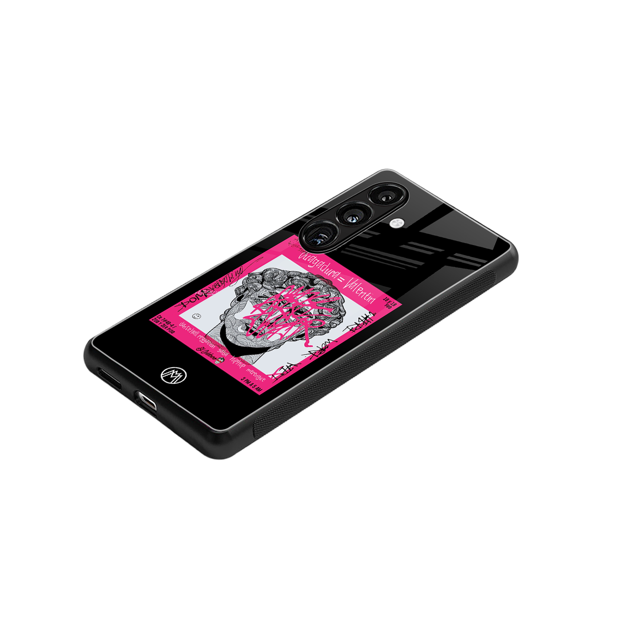 scribbled david michelangelo back phone cover | glass case for samsung galaxy s24 plus