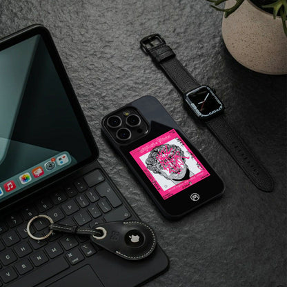 scribbled david michelangelo back phone cover | glass case for iphone 15 pro