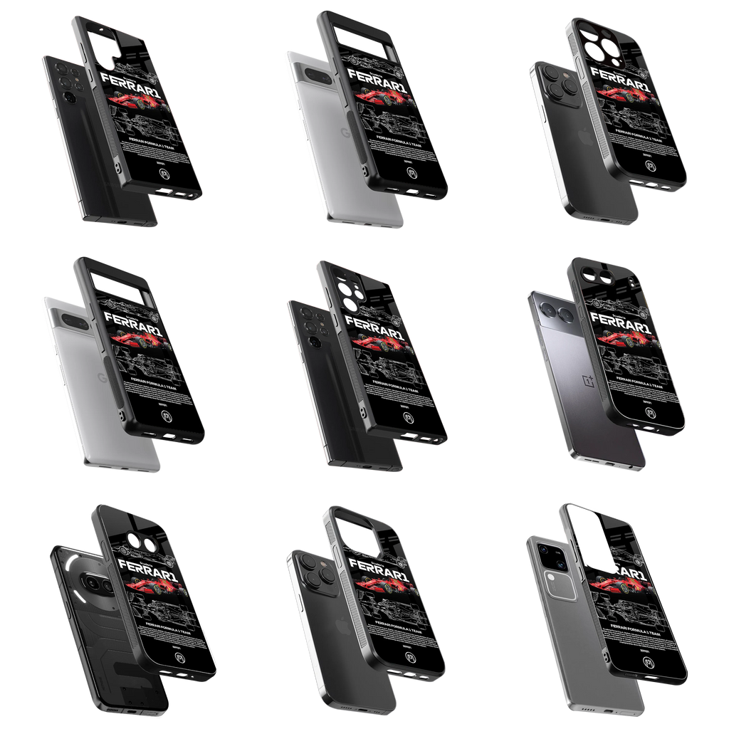 Durable Glass Back Mobile Case for iPhone, Samsung, OnePlus, Google Pixel, Redmi, Vivo, Oppo