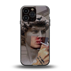 sculpted smoke back phone cover | glass case for iphone 13 pro max