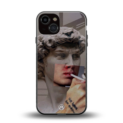 sculpted smoke back phone cover | glass case for iphone 13