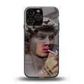 sculpted smoke back phone cover | glass case for iphone 15 pro max