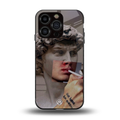 sculpted smoke back phone cover | glass case for iphone 14 pro