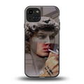 sculpted smoke back phone cover | glass case for iphone 15