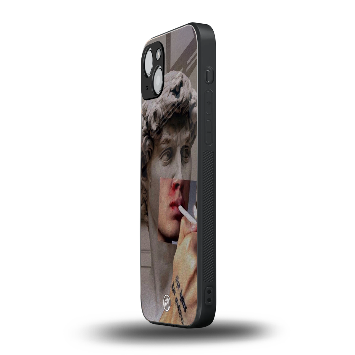 sculpted smoke back phone cover | glass case for iphone 15