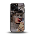 sculpted smoke back phone cover | glass case for iphone 16 pro