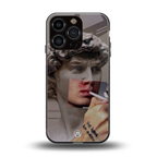 sculpted smoke back phone cover | glass case for iphone 16 pro