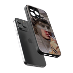 sculpted smoke back phone cover | glass case for iphone 16 pro