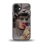 sculpted smoke back phone cover | glass case for iphone 16