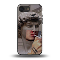 sculpted smoke back phone cover | glass case for iphone 16e
