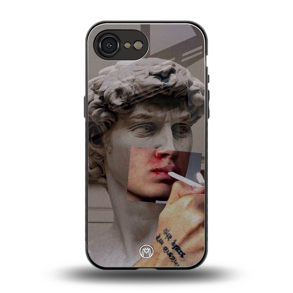 sculpted smoke back phone cover | glass case for iphone 16e