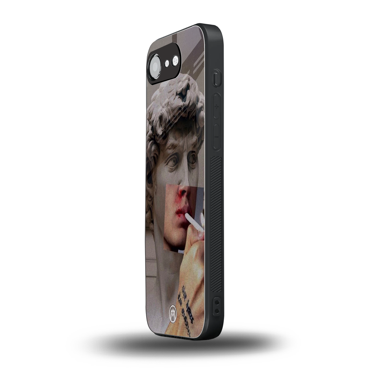 sculpted smoke back phone cover | glass case for iphone 16e