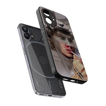 sculpted smoke back phone cover | glass case for nothing phone 1