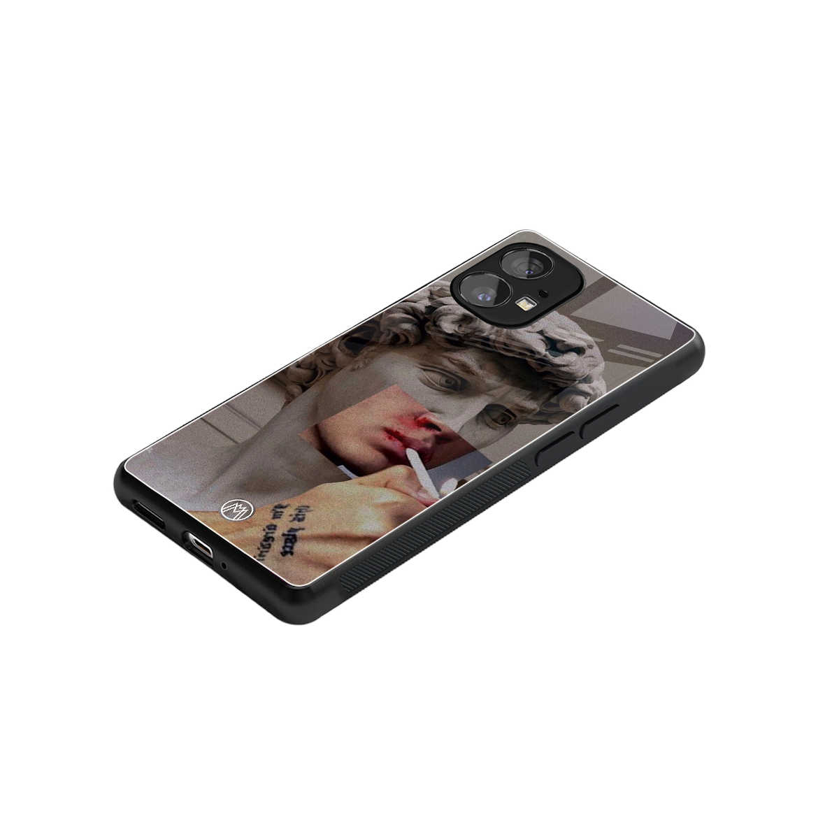 sculpted smoke back phone cover | glass case for nothing phone 1