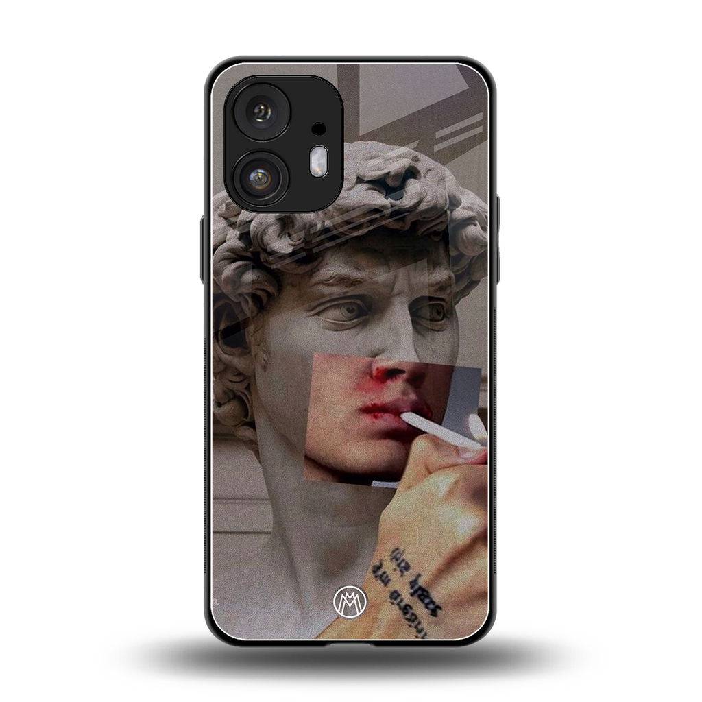 sculpted smoke back phone cover | glass case for nothing phone 2